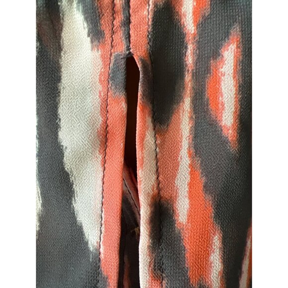 Guess Chic Geometric Button Front Sheer Top Womens XS - Picture 6 of 11